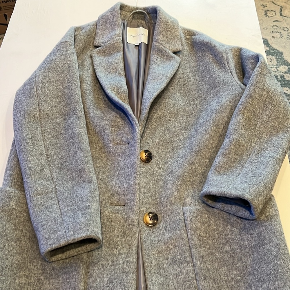 MADWELL Elmcourt Coat Heather Charcoal XXS 00 - Picture 6 of 10